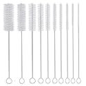 Long Straw Brush, Nylon Pipe Tube Cleaner 8-ihch 10 Different Diameters Set of 10
