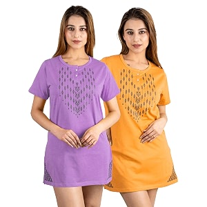 Long Tshirts for Women Combo of 2