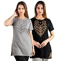 Long Tshirts for Women Combo of 2