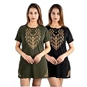 Long Tshirts for Women Combo of 2
