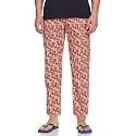 Longies Men's Cotton Printed Pajama Bottom Pack of 1 (LGPYJSGV001_OrangeG013_2XL)