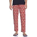 Longies Men's Cotton Printed Pajama Bottom Pack of 1 (LGPYJSGV001_RedG016_XL)