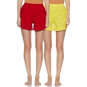 longies women39s shorts pack of 2 lgwspo2006_lemon yellow red_x-large