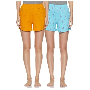 longies women39s shorts pack of 2 lgwspo2005_mustard aqua blue_large