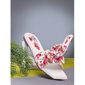 Longwalk Womens Fashion Sandal Flower Bow Loock