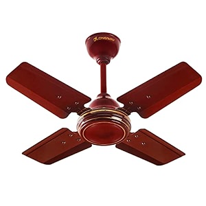 longway amaze 600mm24 inch high speed anti-dust decorative 5 star rated ceiling fan 850 rpm with 3 year warranty brown pack of 1