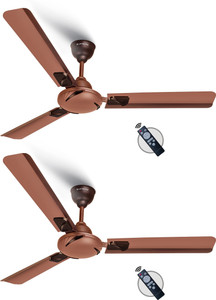 longway creta p2 with 2 year warranty ultra high speed 1200 mm ceiling fan smoked brown  pack of 2