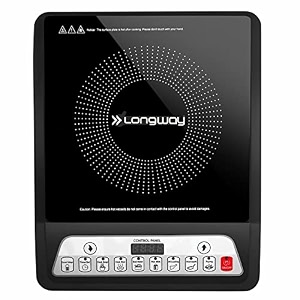 longway elite plus ic 2000 watt induction cooktop with auto shut-off amp over-heat protection with 8 cooking mode amp bis approved  2-years warranty  black push button