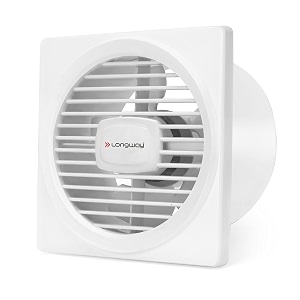 longway gusto 6 inch 150 mm energy efficient exhaust fan  high speed powerful motor  noiseless operation amp easy to clean  suitable for bathroom kitchen office  2 years warranty white