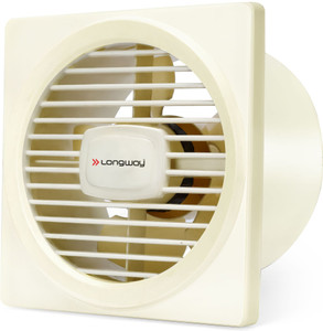 longway gusto 6 inch ventilation  energy efficient  dust protection  kitchen use 150 mm exhaust fan full ivory