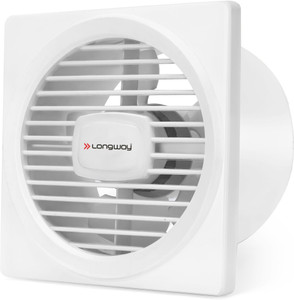 longway gusto 6 inch ventilation  low noise  energy efficient  rust proof 150 mm exhaust fan white