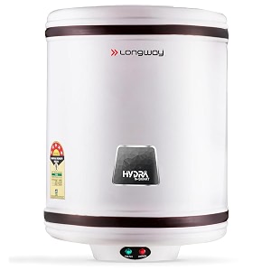 longway hydra 6 ltr 5 star rated automatic storage water heater for home water geyser electric geyser with multiple safety system amp anti-rust coating silver 6 ltr