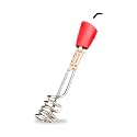 Longway Immensio 1500 Watt Immersion Rod, Water Heater with Waterproof & Shockproof Protection ISI Certified | 1-Year Warranty | (1500 Watt, Red)