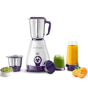 longway mix pro 550 watt mixer grinder with 4 jars for grinding mixing blending juicing with powerful motor purple 4 jars
