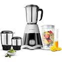 Longway Super Dlx Juicer Mixer Grinder | Up to 750W Max Output Powerful Motor | 4 Jars for Grinding, Mixing, Juicing | 2 Year Warranty | Black &amp; Gray