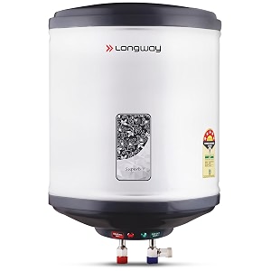 longway superb 10 ltr 5 star rated automatic storage water heater for home water geyser water heater electric geyser with multiple safety system amp anti-rust coating gray 10 ltr