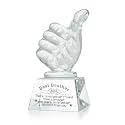 LONGWIN Gifts for Brother Adult Crystal Awards with Thumbs Up, Birthday from Sister Brother, Unique Presents