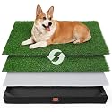 LOOBANI Grass Pads for Dog, 18.8 * 23.6 in Dog Turf Potty Outdoor Indoor, Puppy Pee Grass with Lightweight Oxford Cloth Tray for Potty Training