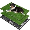 LOOBANI Large Dog Grass Pad with Tray - 47.6×29in for Balcony Apartment