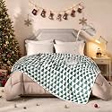 LOOBANI Waterproof Blanket for Bed & Couch, Leak-Proof, 60"x80", Xmas Green