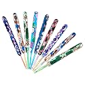Looen Crochet Hooks 9-Piece Set, Ergonomic Soft Grip Crochet Hooks for Crocheting, with Cartoon Patterns, Crochet Kits for Arthritis Patients and Beginner Hobby Knitters.