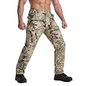 LOOGU Camo Hunting Pants for Men Water-Resistant Quiet &amp; Matte Turkey Hunting Camo Pants for Men with 6 Pockets