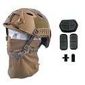 LOOGU Fast BJ Base Jump Tactical Helmet for Airsoft with 12-in-1 Headwear