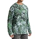 LOOGU Men's Camo Shirt Lightweight Turkey Hunting Shirt Camouflage Shirts for Men Long Sleeve Shirt