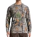 LOOGU Men's Camo Shirt Lightweight Turkey Hunting Shirt Camouflage Shirts for Men Long Sleeve Shirt