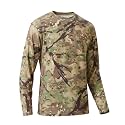 LOOGU Men's Camo Shirt Lightweight Turkey Hunting Shirt Camouflage Shirts for Men Long Sleeve Shirt