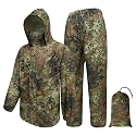 LOOGU Men's Rain Suit - Rain Gear for Men Waterproof, Lightweight Rain Coat, Breathable Mens Rain Jackets Hood and Pants
