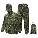 LOOGU Men's Rain Suit - Rain Gear for Men Waterproof, Lightweight Rain Coat, Breathable Mens Rain Jackets Hood and Pants