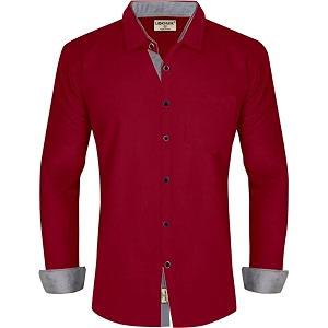 LookMark Mens Cotton Blend Stitched Solid Full