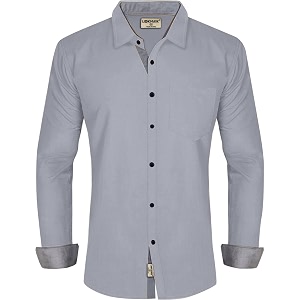 LookMark Mens Cotton Blend Stitched Solid Full