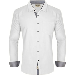 LookMark Mens Cotton Blend Stitched Solid Full