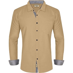 LookMark Mens Cotton Blend Stitched Solid Full