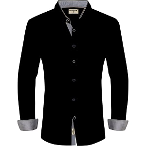 LookMark Mens Cotton Blend Stitched Solid Full