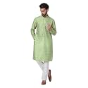 LookMark Men39s Cotton Blend Printed Long Kurta