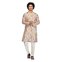 LookMark Men39s Cotton Blend Printed Long Kurta