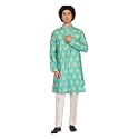 LookMark Men39s Cotton Blend Printed Long Kurta