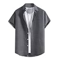 LookMark Men39s Cotton Regular Fit Printed Shirt