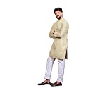 LookMark Mens Printed Silk Blend Kurta with