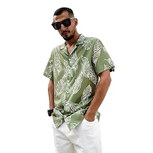 LookMark Men Vibrant Printed Half Sleeve Loose