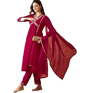 LookMark Womens Georgette Kurta Set