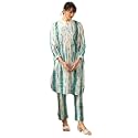 LookMark Women39s Printed Cotton Blend Straight Kurta