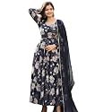 LookMark Womens Kurta Set in Navy Blue