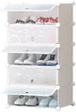 LOOKNSNAP 5 Door 5 Shelf Plastic Metal