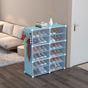 LOOKNSNAP 6 Door 12 Shelf Plastic Metal