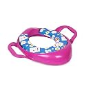 Cushioned Potty Seat with Easy Grip Handles and Comfortable seat (Lavender Pink)