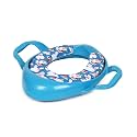 Cushioned Potty Seat with Easy Grip Handles and Comfortable seat (Cyan Blue)